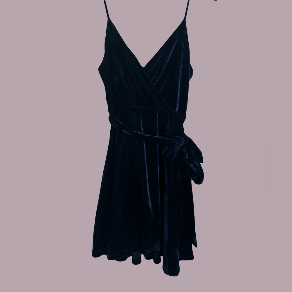 Dark blue mini dress